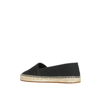 Espadrilles en coton et cuir Monogram - Black & Ecru