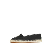 Espadrilles en coton et cuir Monogram - Black & Ecru