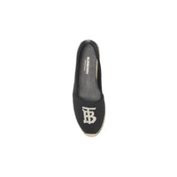 Espadrilles en coton et cuir Monogram - Black & Ecru