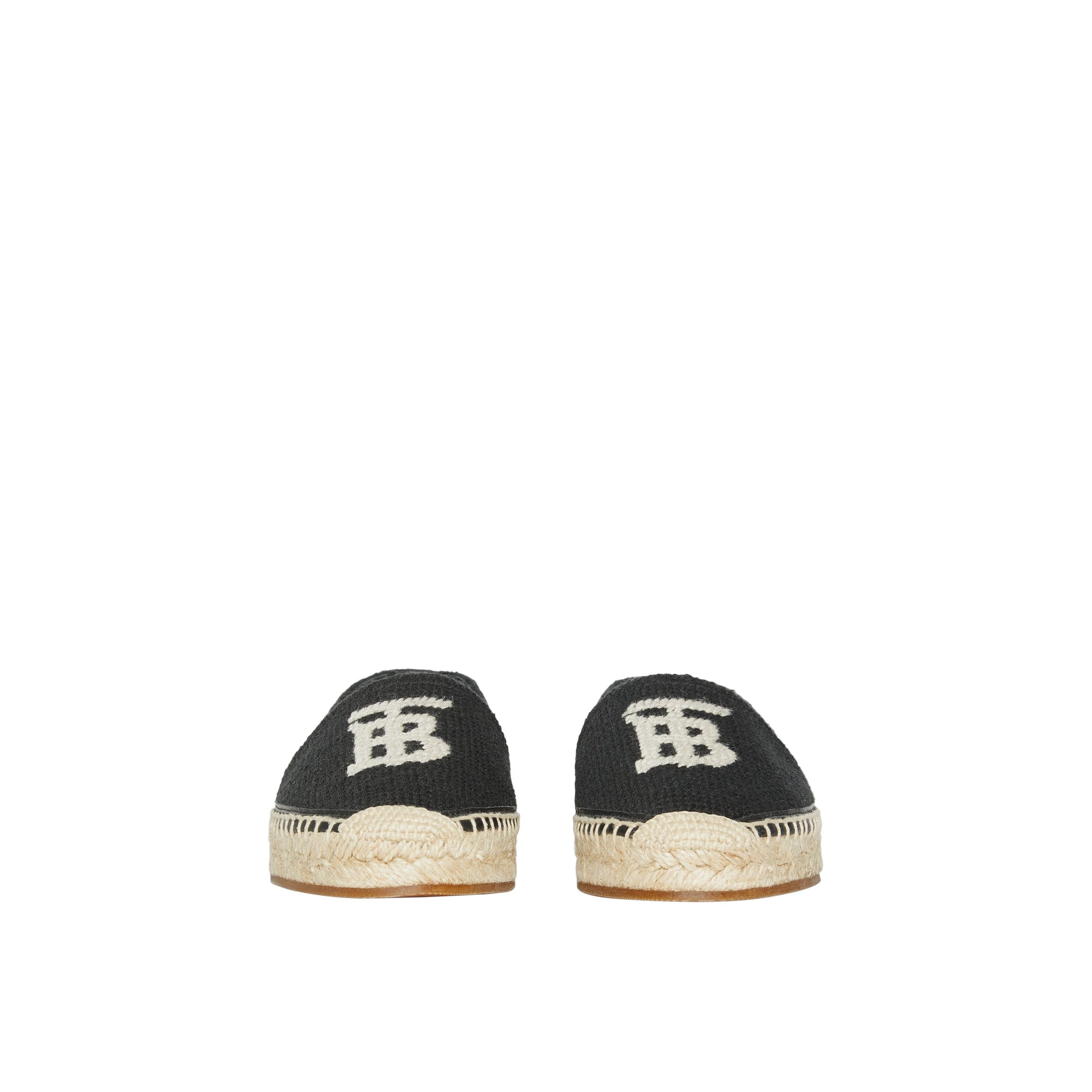 Espadrilles en coton et cuir Monogram - Black & Ecru