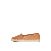 Espadrilles en cuir d'agneau à motif Monogram - Camel