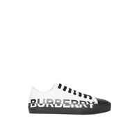 Sneakers en gabardine de coton bicolore avec logo - Optic White & Black