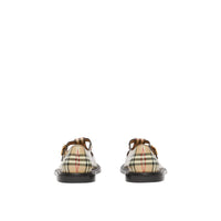 Salomés en cuir Vintage check - Archive Beige