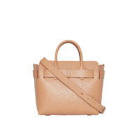 Petit sac The Belt à triple pression en cuir Monogram - Light Camel