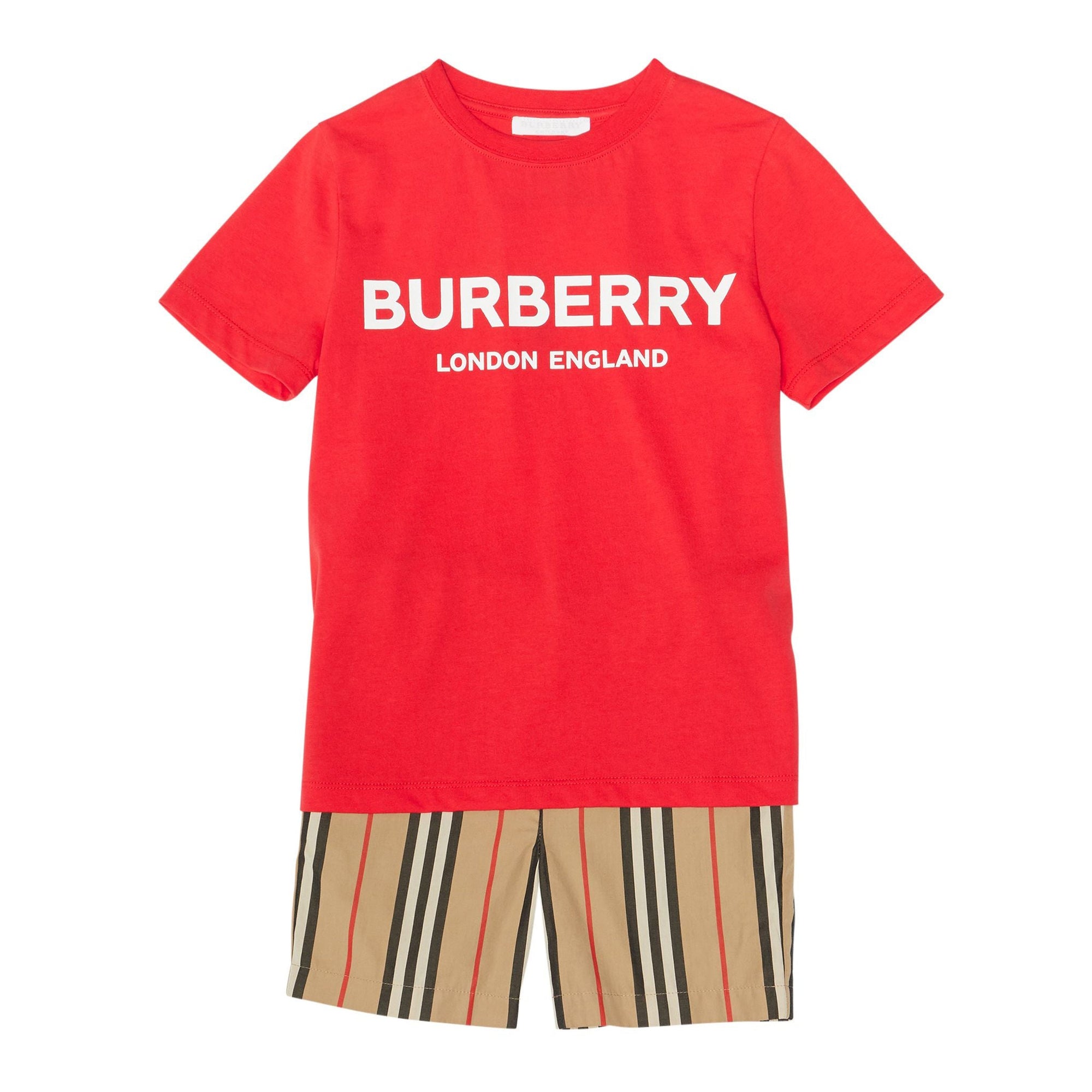 T-shirt en coton avec logo - Bright Red