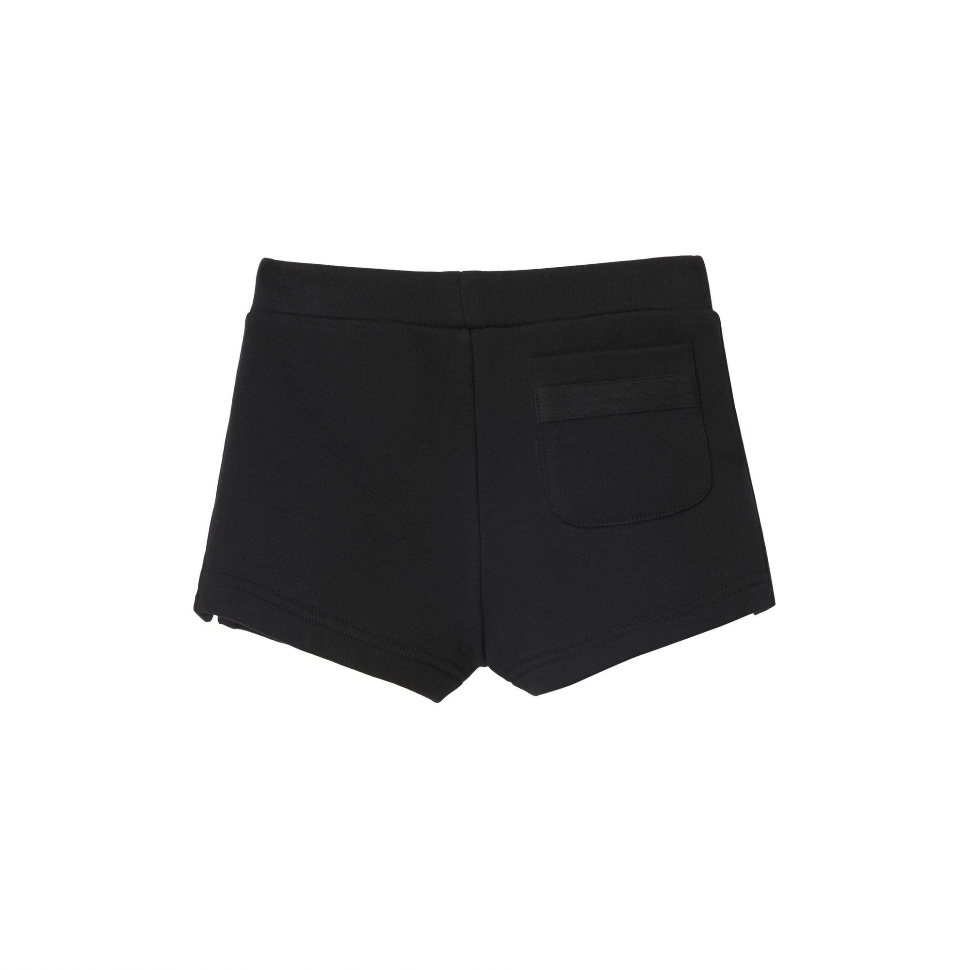 Short à cordon de serrage en coton avec logo - Black