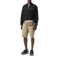 Chemise à manches courtes de style militaire à logo - Black