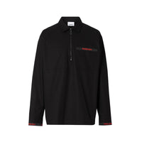 Chemise à manches courtes de style militaire à logo - Black