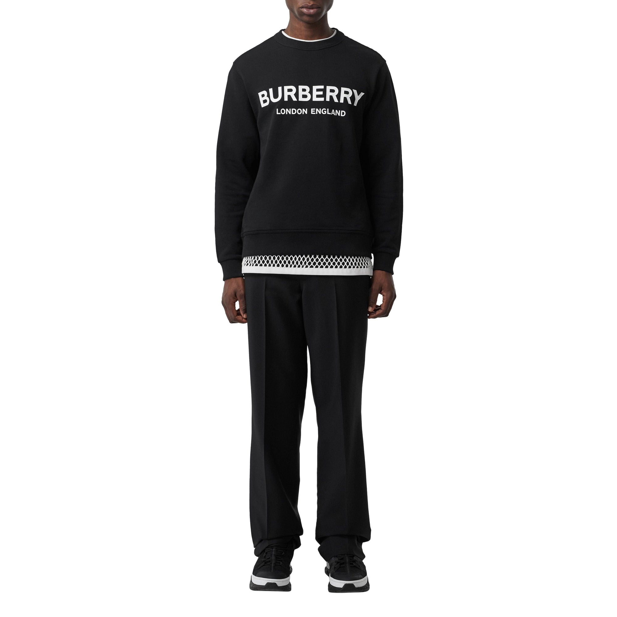 Sweat-shirt en coton avec logo - Black