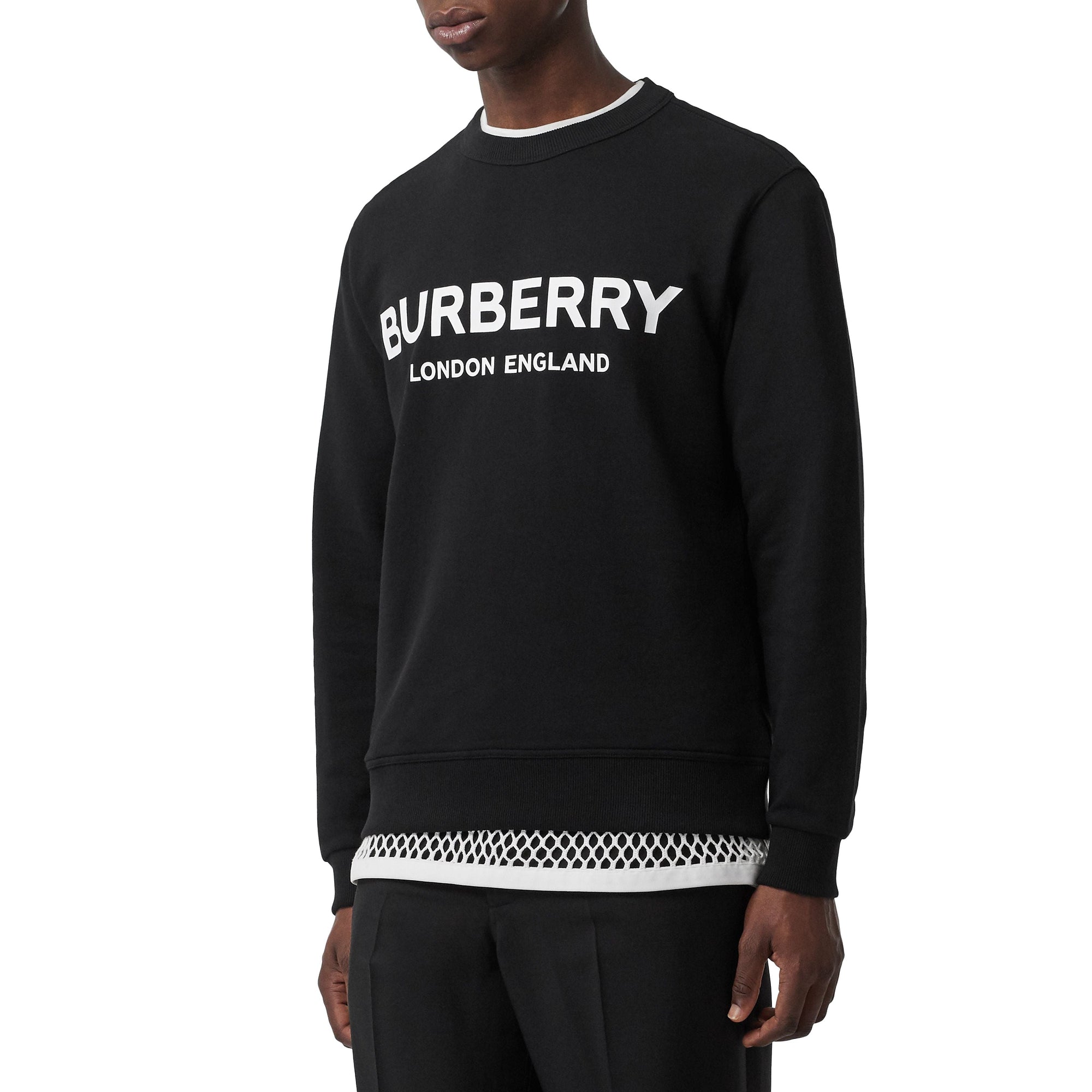 Sweat-shirt en coton avec logo - Black