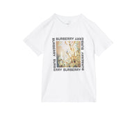 T-shirt en coton avec imprimé lustre - White