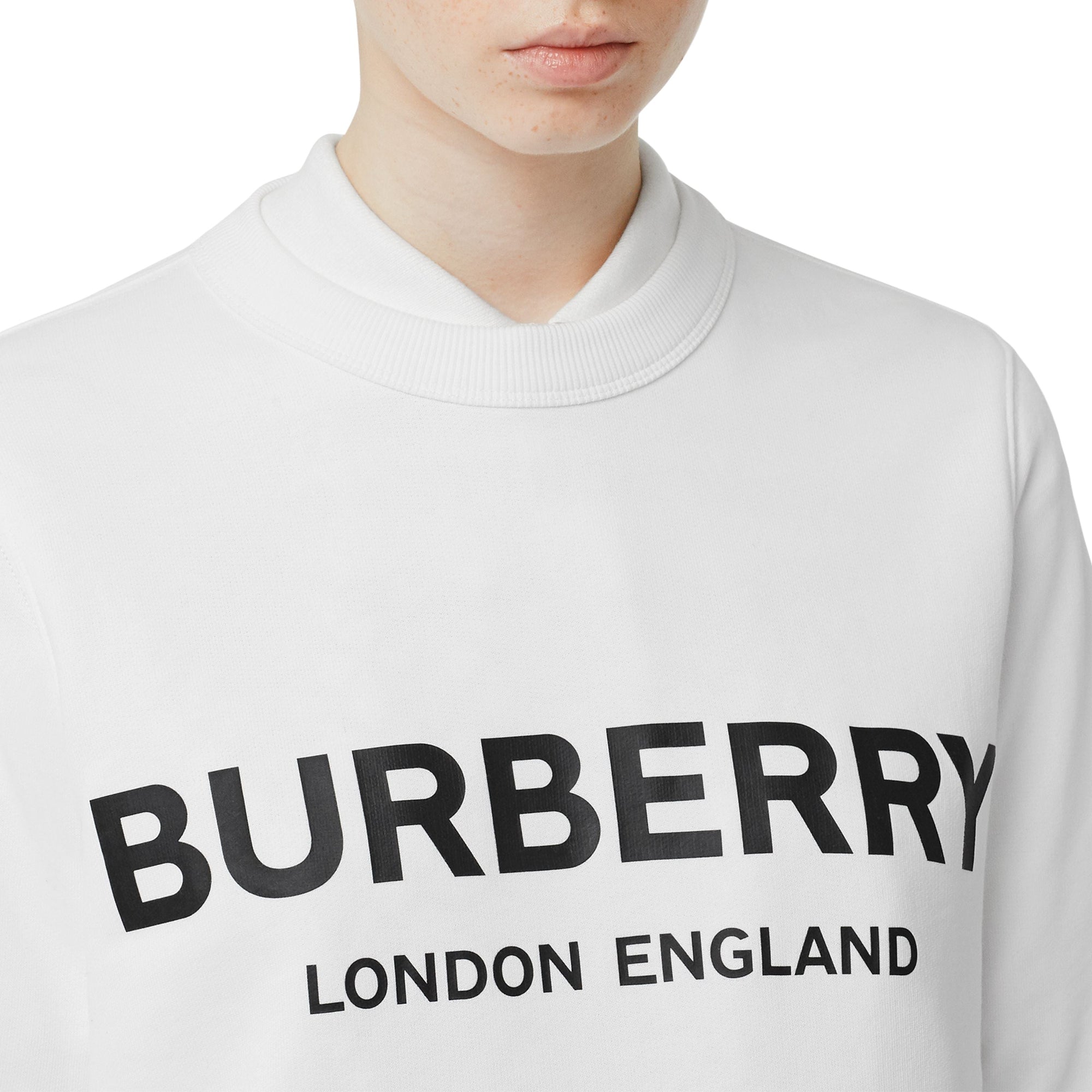 Sweat-shirt en coton avec logo - White