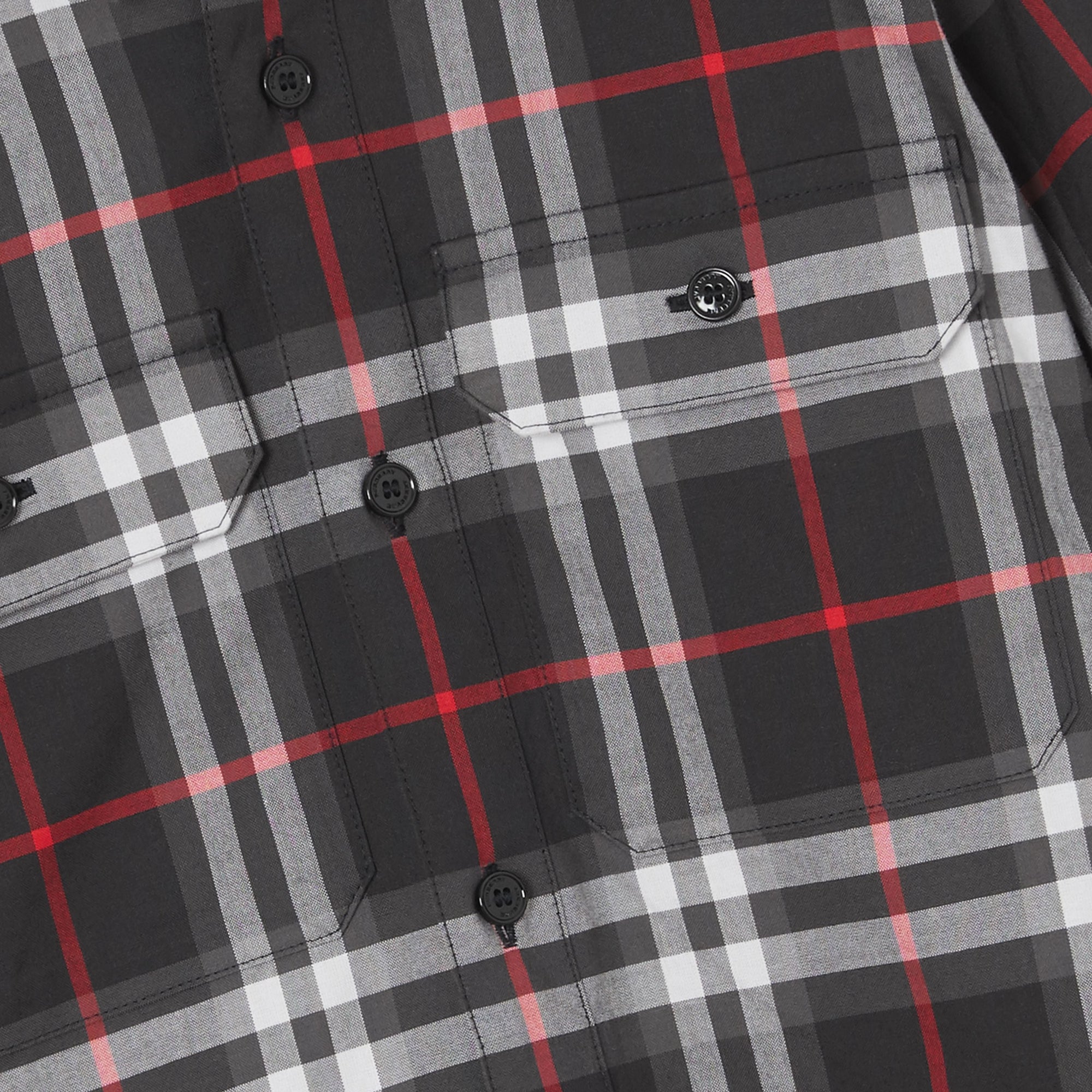 Chemise en coton Vintage check - Black