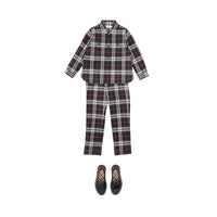 Chemise en coton Vintage check - Black