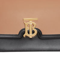 Petit sac TB en cuir - Light Camel & Black
