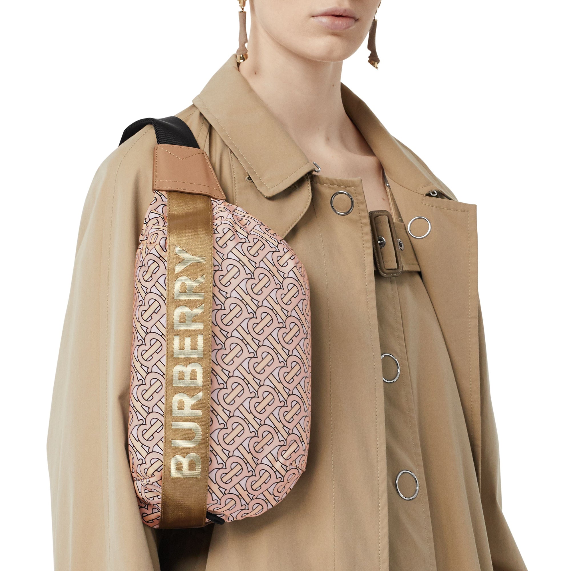 Sac banane moyen Monogram - Blush