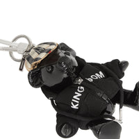 Bijou porte-clés Thomas Bear avec haut à capuche en cuir - Black