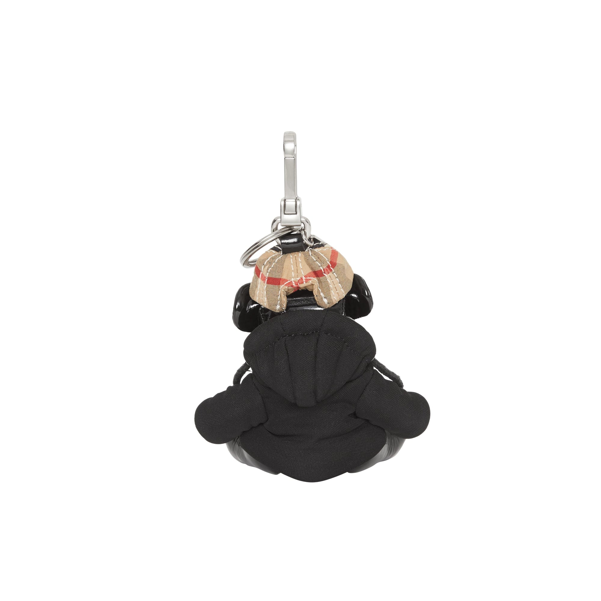 Bijou porte-clés Thomas Bear avec haut à capuche en cuir - Black