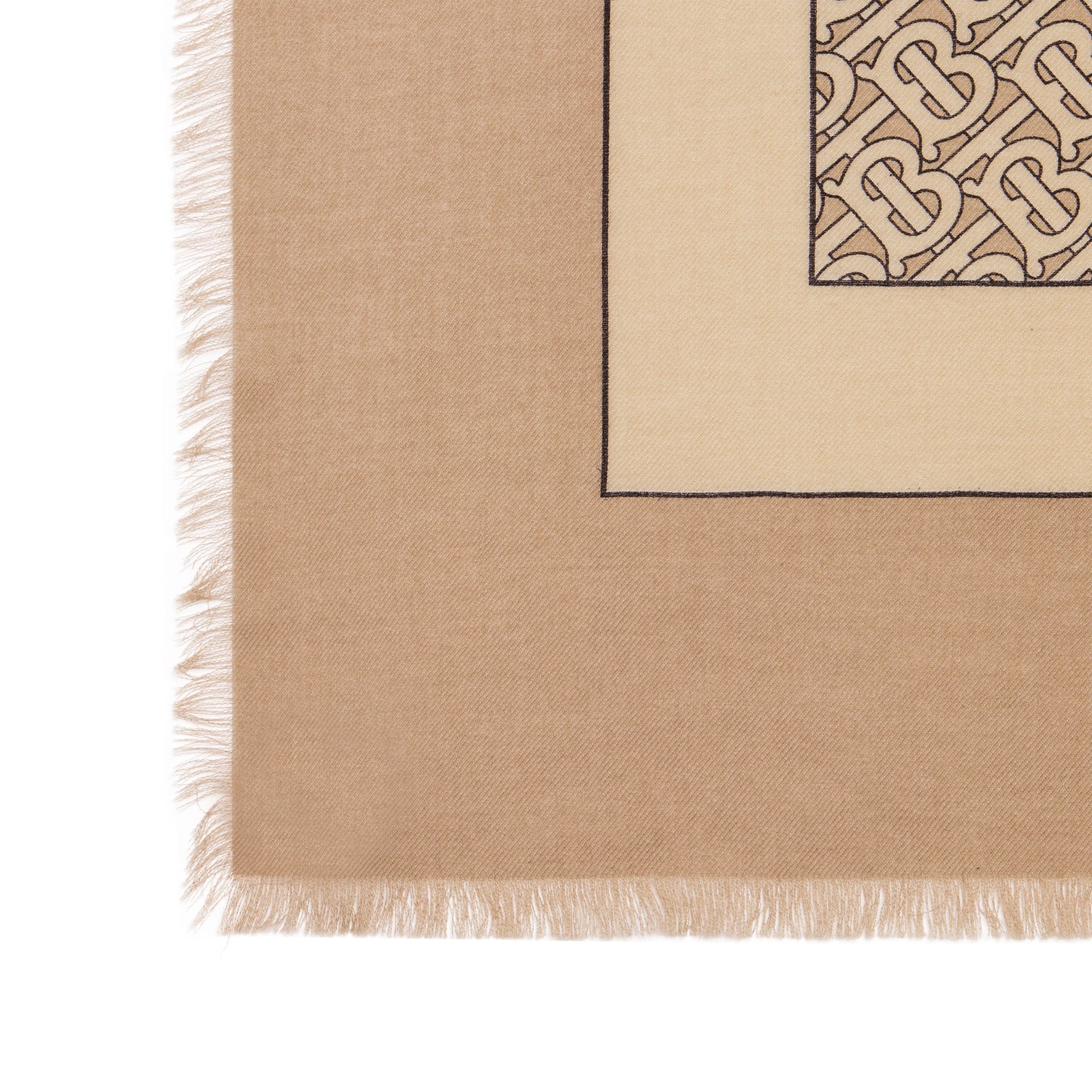Écharpe légère en cachemire Monogram - Pale Camel