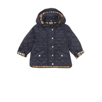 Veste matelassée avec capuche amovible - Navy