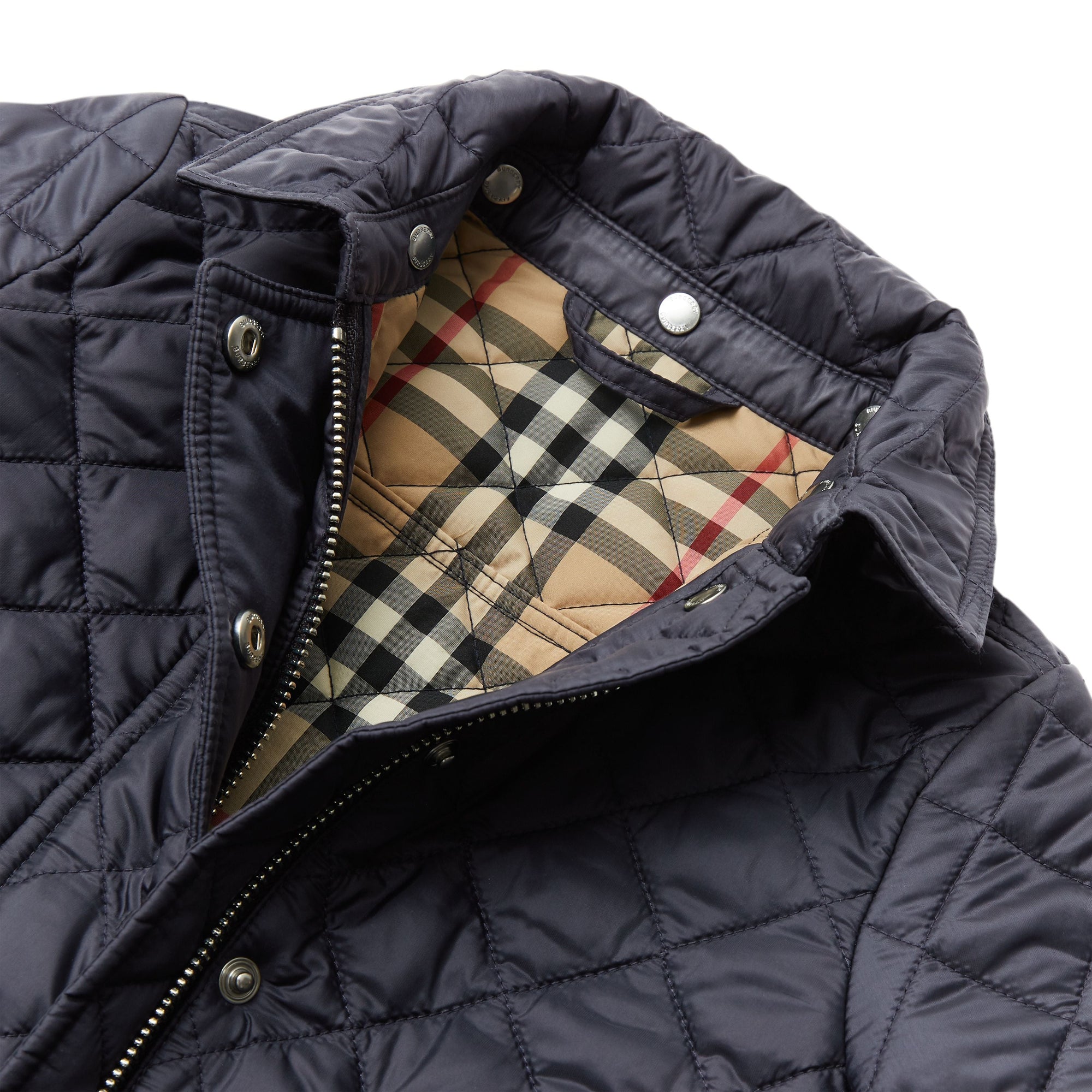 Veste matelassée avec capuche amovible - Navy