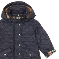 Veste matelassée avec capuche amovible - Navy