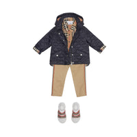 Veste matelassée avec capuche amovible - Navy