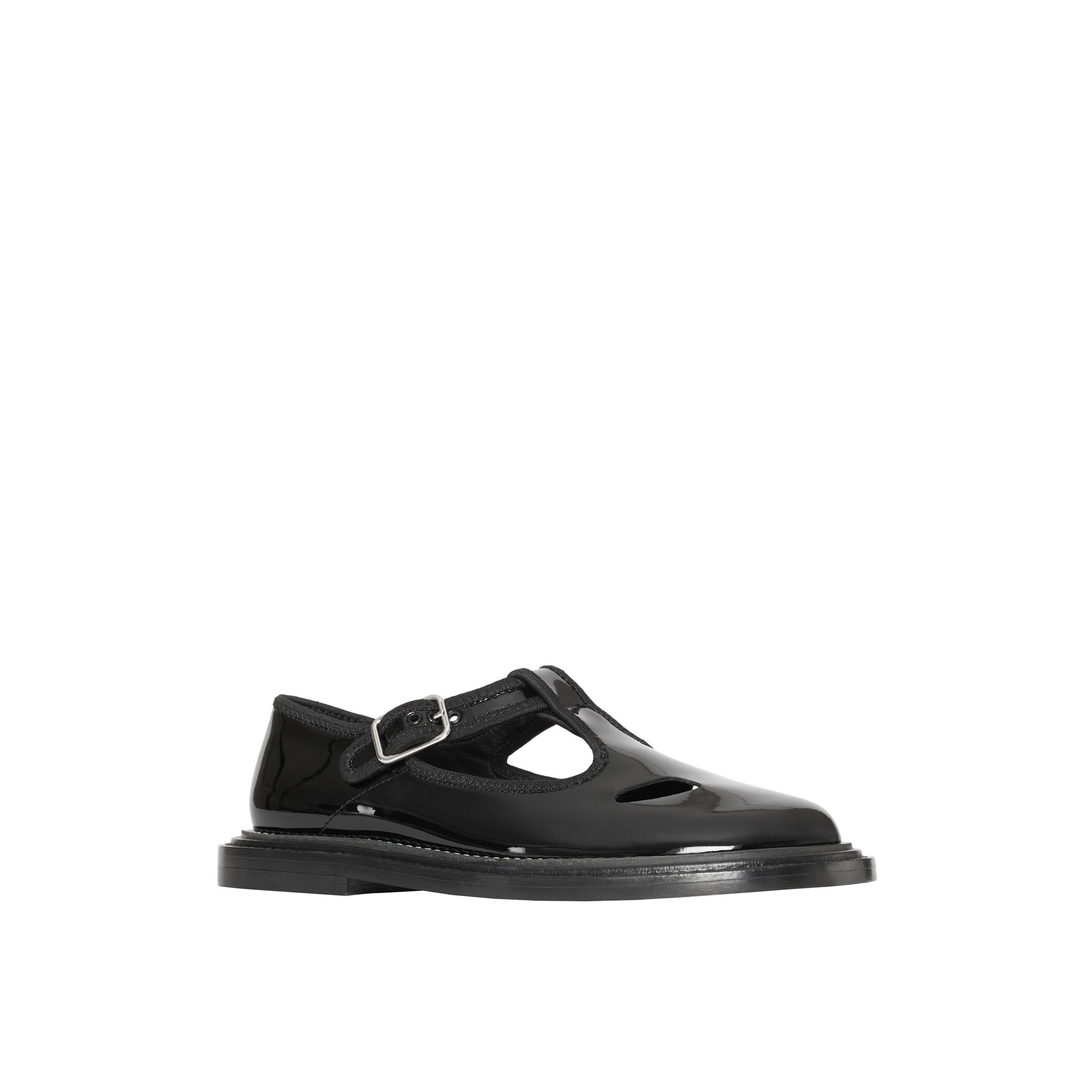 Salomés en cuir verni - Black