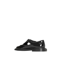 Salomés en cuir verni - Black
