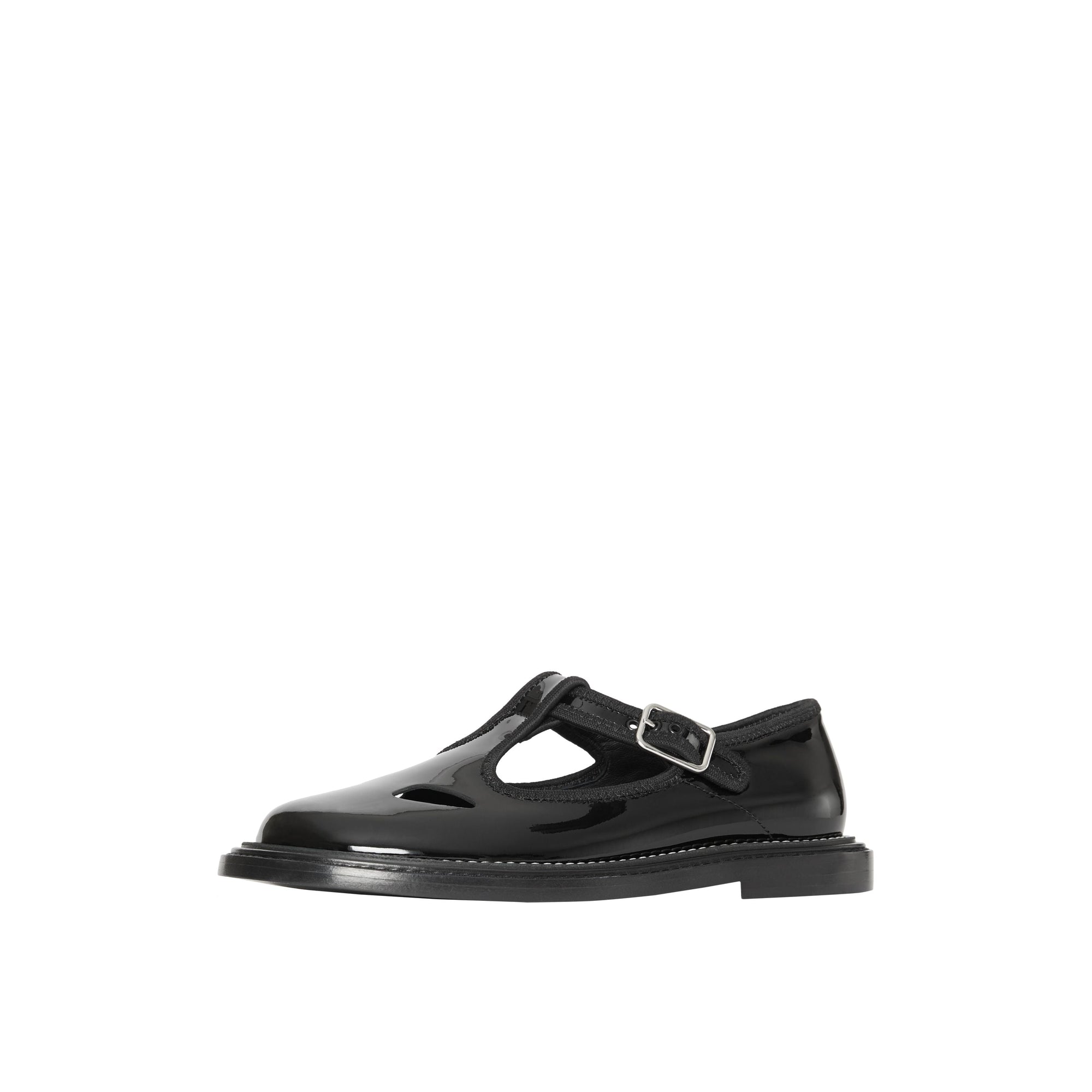 Salomés en cuir verni - Black