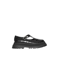 Salomés en cuir embossé - Black
