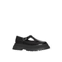 Salomés en cuir embossé - Black