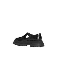Salomés en cuir embossé - Black