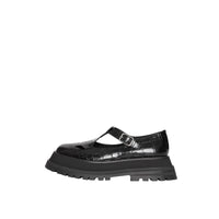 Salomés en cuir embossé - Black