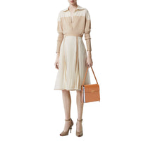 Grand sac Grace en cuir bicolore - Nutmeg & Pale Blue
