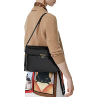 Grand sac Grace en cuir verni - Black