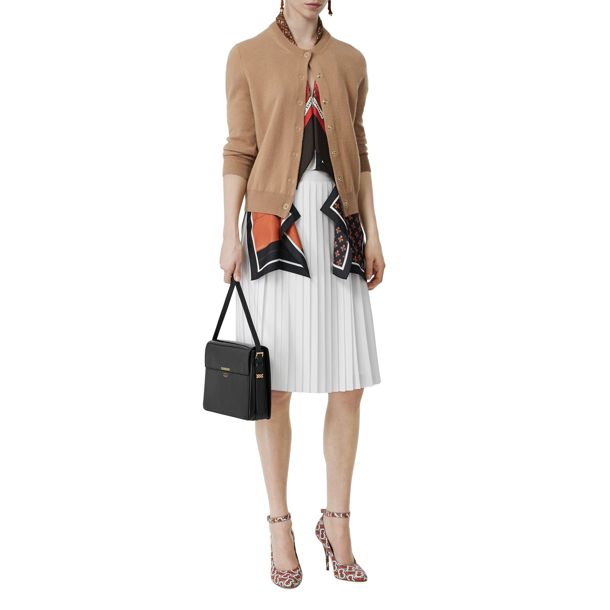 Grand sac Grace en cuir verni - Black