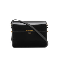 Grand sac Grace en cuir verni - Black