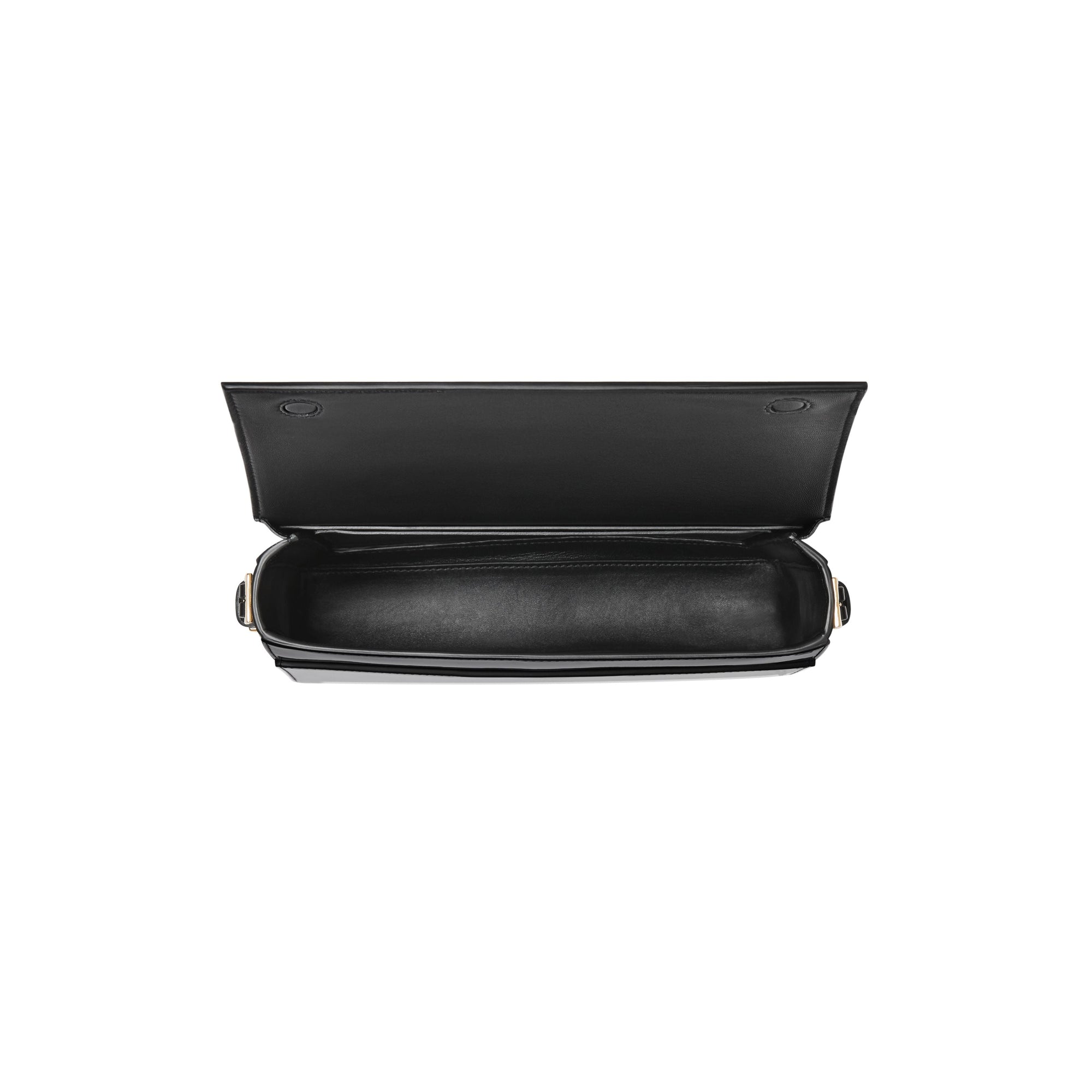 Grand sac Grace en cuir verni - Black