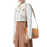 Sac TB moyen en cuir - Flaxseed