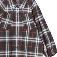 Robe chemise en coton Vintage check - Black