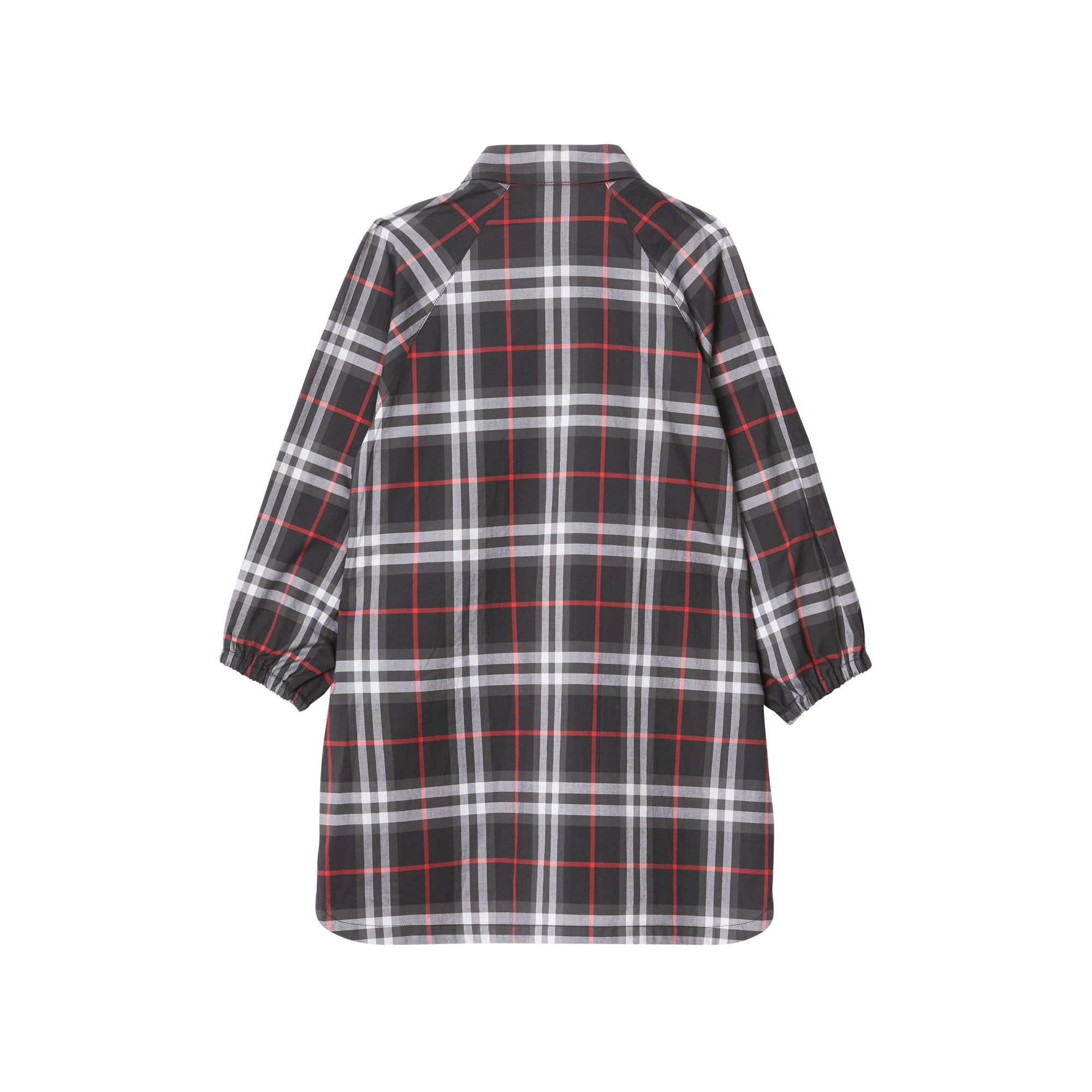 Robe chemise en coton Vintage check - Black