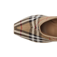 Escarpins à bout ouvert Vintage check - Archive Beige
