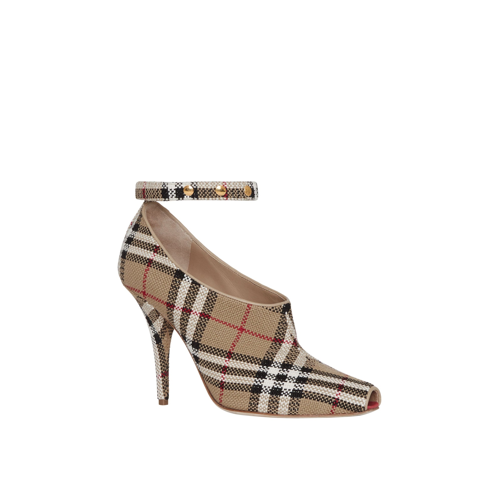 Escarpins à bout ouvert Vintage check - Archive Beige