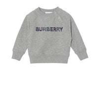 Sweat-shirt en coton avec logo - Grey Melange