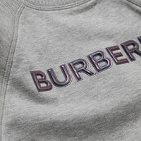 Sweat-shirt en coton avec logo - Grey Melange