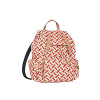 Sac The Rucksack moyen en nylon Monogram - Vermillion