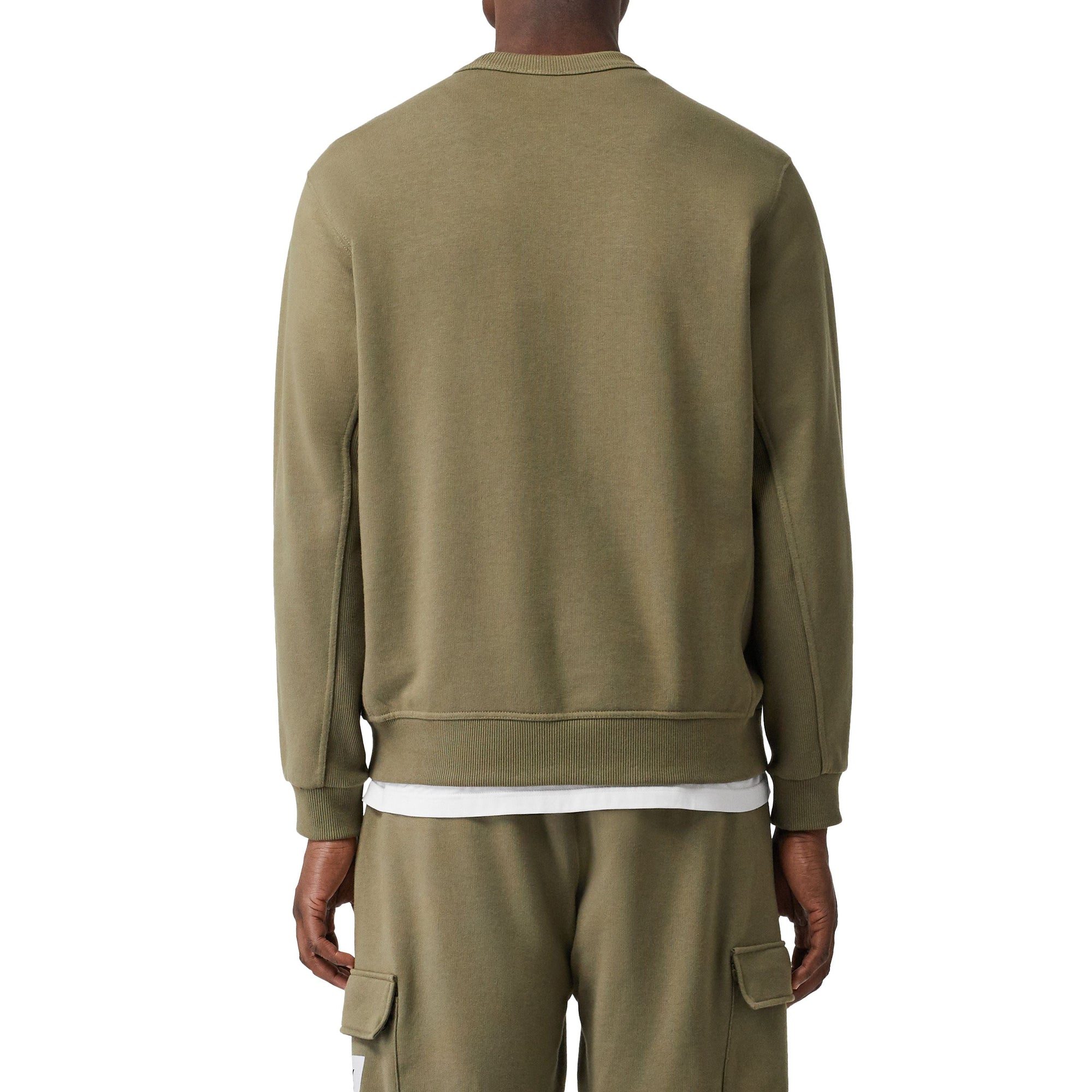 Sweat-shirt en coton avec logo - Dark Moss