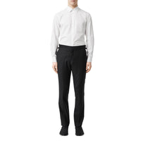 Chemise slim en popeline de coton Monogram - White