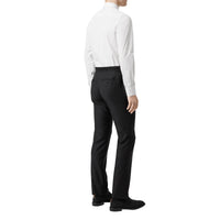 Chemise slim en popeline de coton Monogram - White